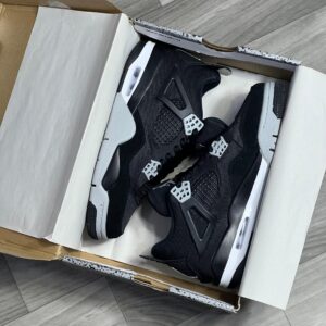 AIR JORDAN 4 “Black Canvas” SNEAKERS