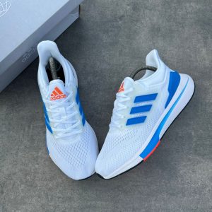 ADIDAS EQ21 RUNNER  WHITE/TEAM BLUE/SEMI IMPACT ORANG