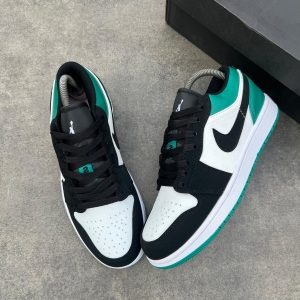 Air Jordan 1 Retro Low Mystic Green (White/Green-Black)