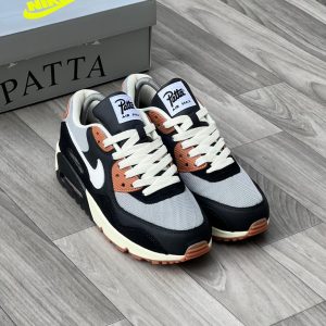 Nike Air Max 90 Patta Black/Olive Grey-Rush Maroon "BLACK PATTA"